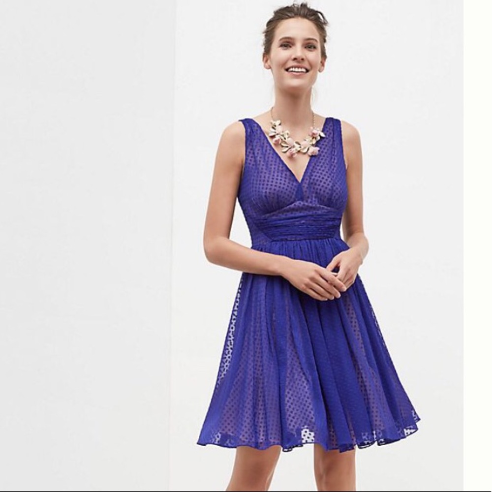 HD In Paris Flared Clipdot Sleeveless Dress D3